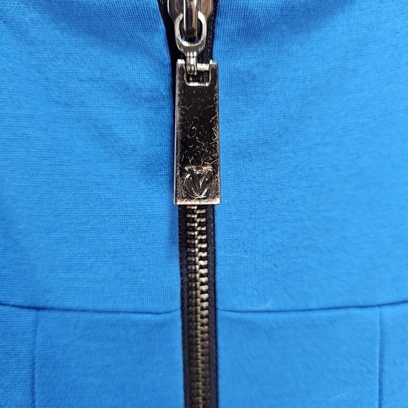 Vince Camuto Bright Blue and Navy Colorblock Sleeveless Dress Size 6P - Picture 5 of 5